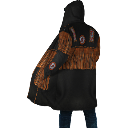 Native Cowboy Jacket No2 Cosplay 3D Over Printed Unisex Deluxe Hoodie ML