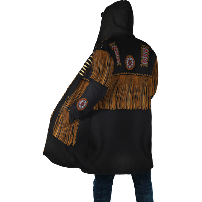 Native Cowboy Jacket No3 Cosplay 3D Over Printed Unisex Deluxe Hoodie