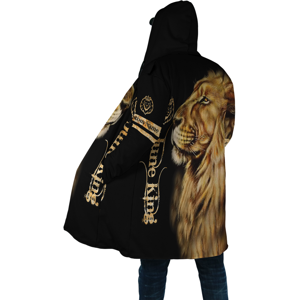 Custom Name June King Lion  3D All Over Printed Unisex Shirts