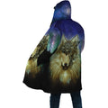 Native Wolf Mandala Pattern All Over Printed Unisex Deluxe Hoodie ML