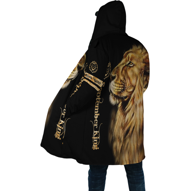 Custom Name September King Lion  3D All Over Printed Unisex Shirts