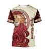 April Lion Queen Poker 3D All Over Printed Shirt for Women