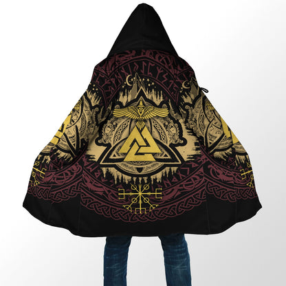 Valknut Viking All Over-ALL OVER PRINT HOODIES-HP Arts-Hoodie-S-Vibe Cosy™