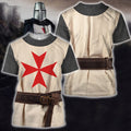 3D All Over Printed Templar-Apparel-HP Arts-T-Shirt-S-Vibe Cosy™