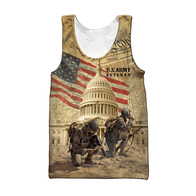 US Army Veteran 3D All Over Printed Unisex Shirts