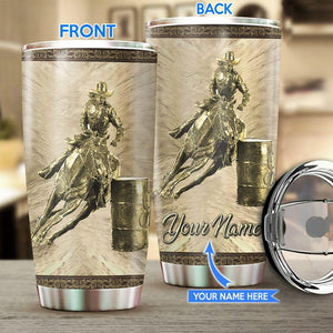 Personalized Name Rodeo Stainless Steel Tumbler Barrel Racing