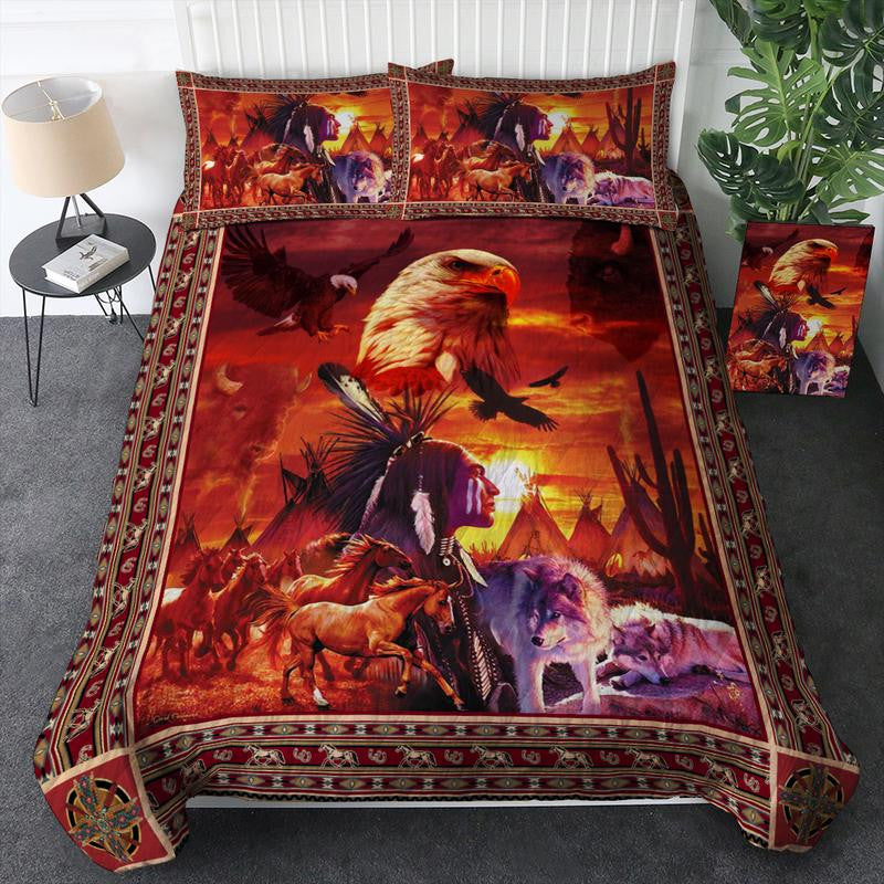 Native American 3D All Over Printed Bedding Set