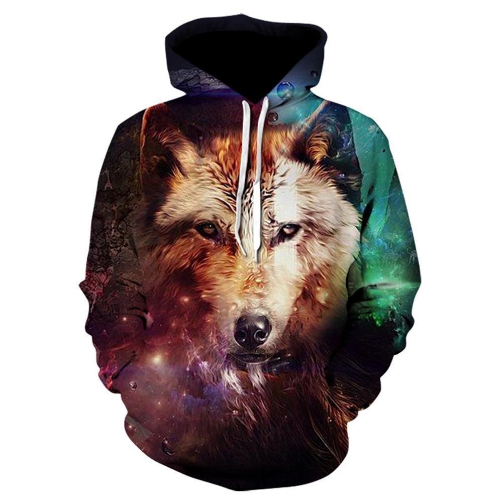3D All Over Print Galaxy Wolf Hoodie-Apparel-HD09-Hoodie-S-Vibe Cosy™