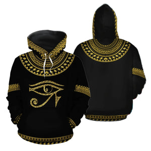 African Hoodie - African Horus Egypt Hoodie DTD26062003-ALL OVER PRINT HOODIES (A)-HPArt-Women-XS-Black-Vibe Cosy™