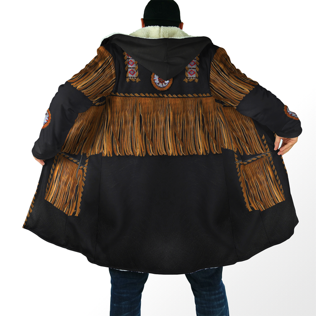 Native Cowboy Jacket No3 Cosplay 3D Over Printed Unisex Deluxe Hoodie