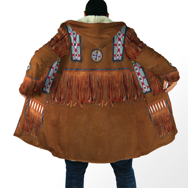 Native Cowboy Jacket No1 Cosplay 3D Over Printed Unisex Deluxe Hoodie ML