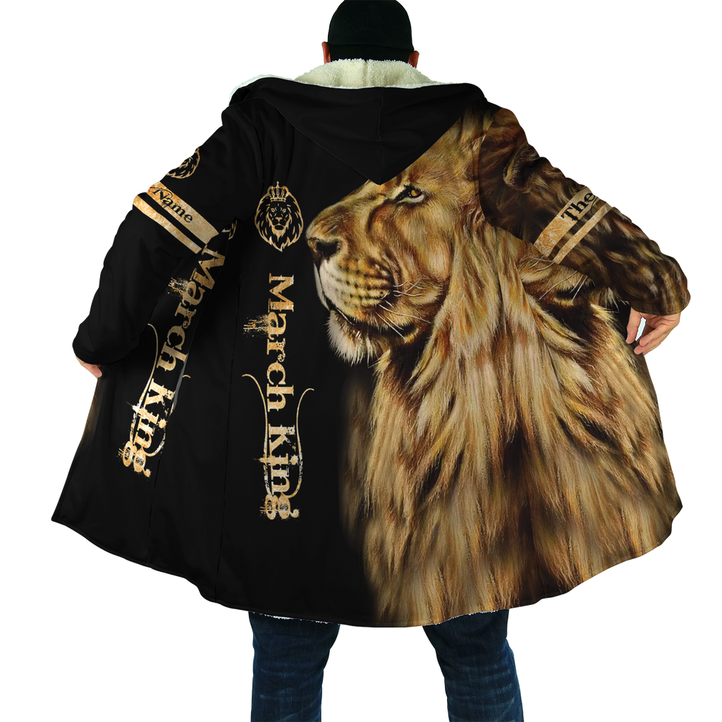 Custom Name March King Lion 3D All Over Printed Unisex Shirt
