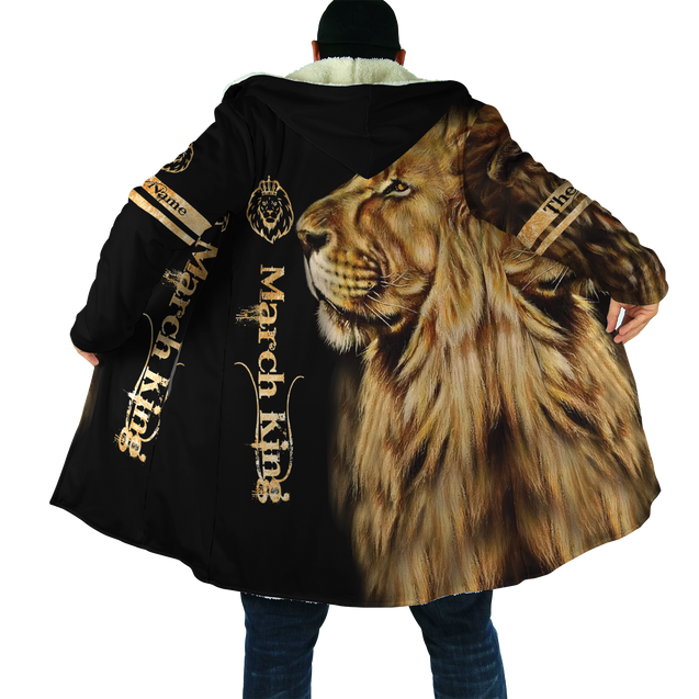 Custom Name March King Lion 3D All Over Printed Unisex Shirt