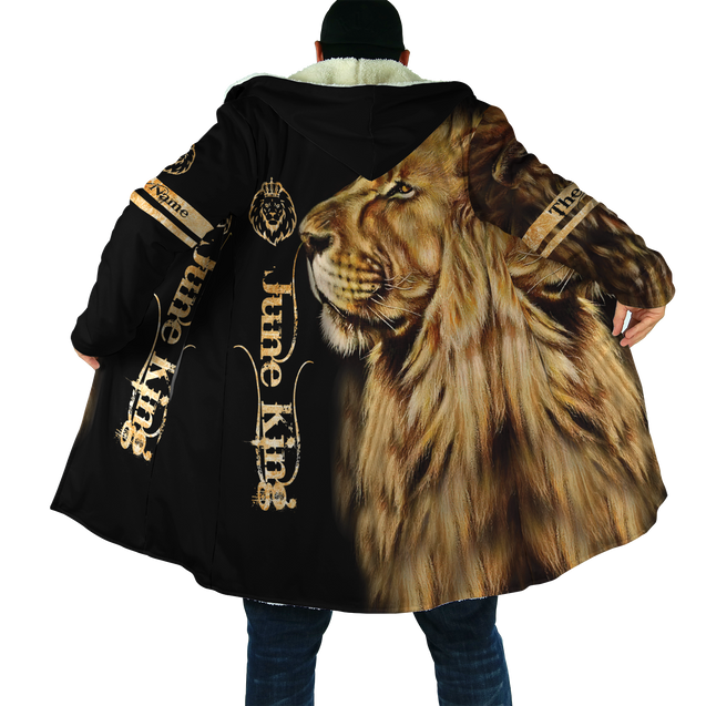 Custom Name June King Lion  3D All Over Printed Unisex Shirts