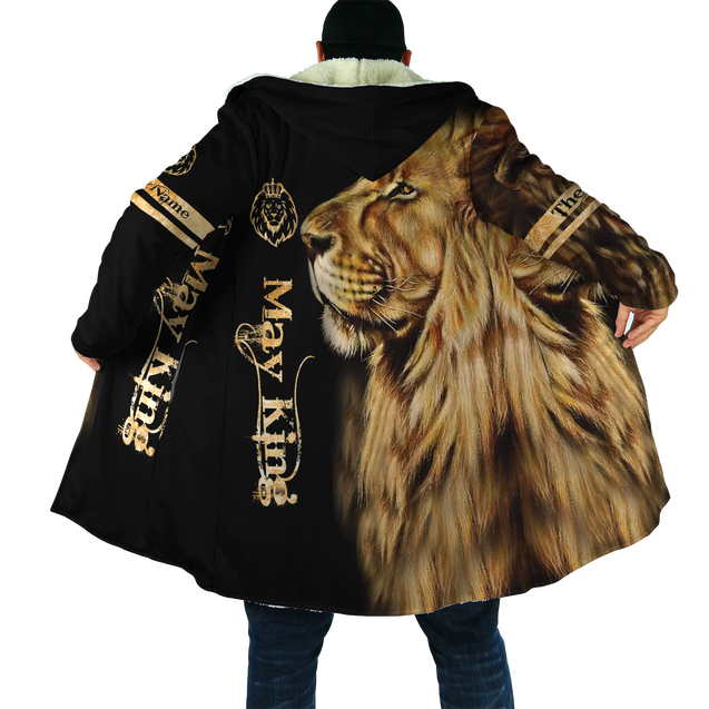 Custom Name May King Lion  3D All Over Printed Unisex Shirts