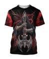 Music Skull 3D all over printed for man and women-Apparel-PL8386-T- Shirt-S-Vibe Cosy™