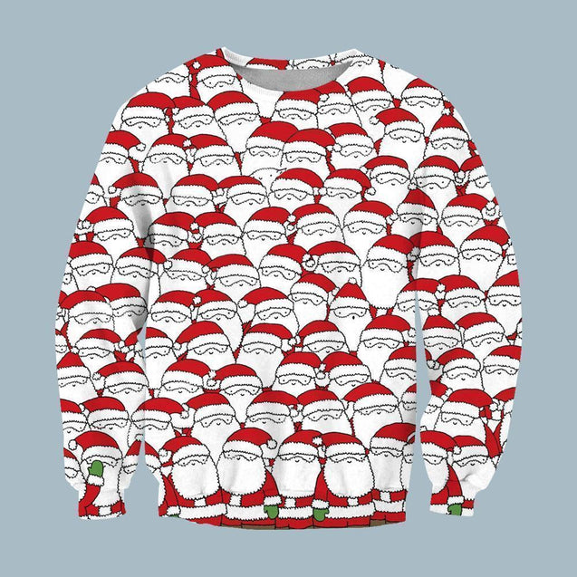 3D All Over Print Can You Spot The Sheep Hidding Among These Santas Christmas Hoodie-Apparel-NTT-T-Shirt-S-Vibe Cosy™