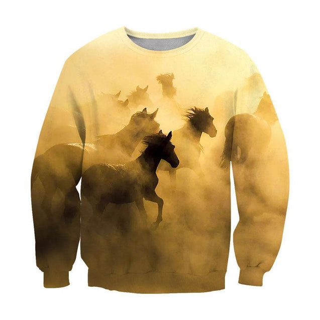 3D All Over Print Amazing Horses-Apparel-NTT-Sweatshirt-S-Vibe Cosy™