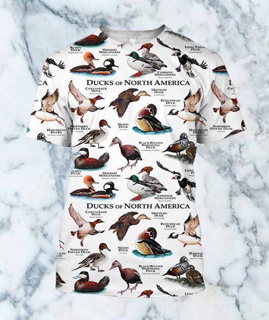 3D All Over Printed Duck Shirts-Apparel-HP Arts-T-Shirt-S-Vibe Cosy™