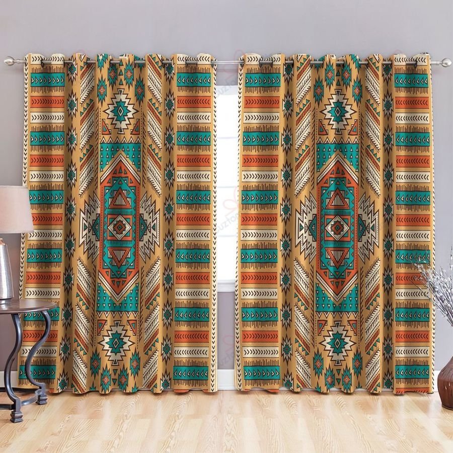 Native American Pattern 3D All Over Printed Window Curtains