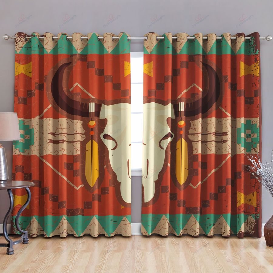 Native American Pattern 3D All Over Printed Window Curtains