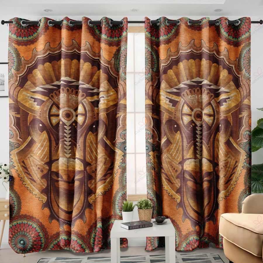 Native American Pattern 3D All Over Printed Window Curtains