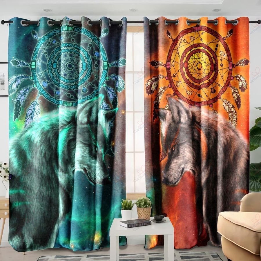 Native American Pattern 3D All Over Printed Window Curtains