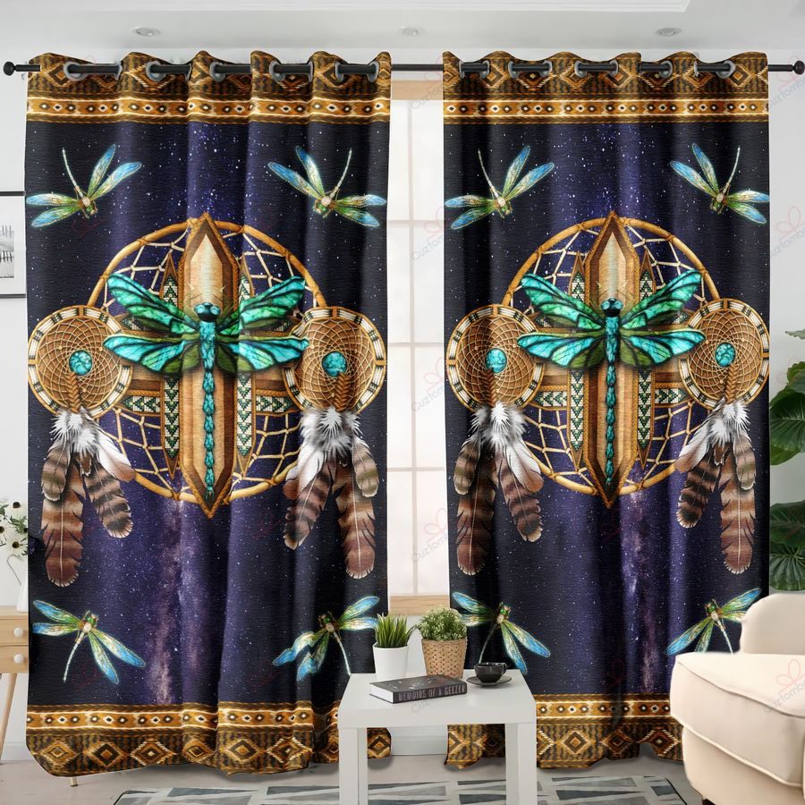 Native American Pattern 3D All Over Printed Window Curtains