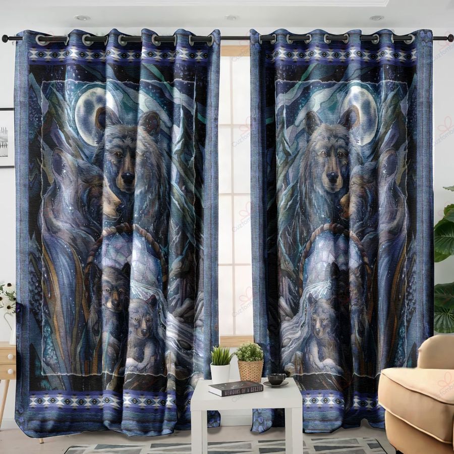 Native American Pattern 3D All Over Printed Window Curtains