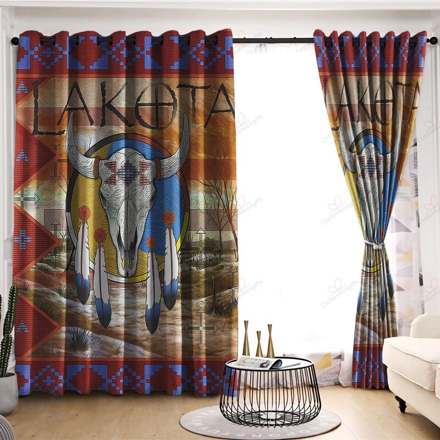 Native American Pattern 3D All Over Printed Window Curtains