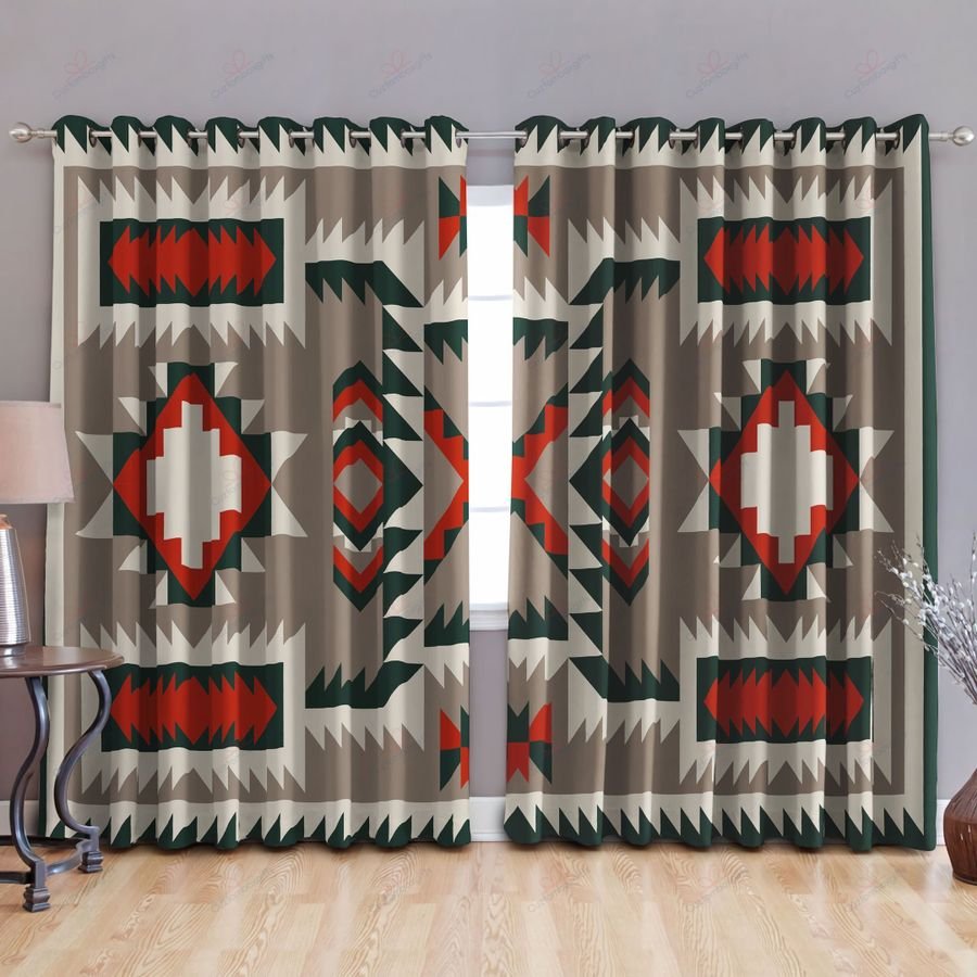 Native American Pattern 3D All Over Printed Window Curtains