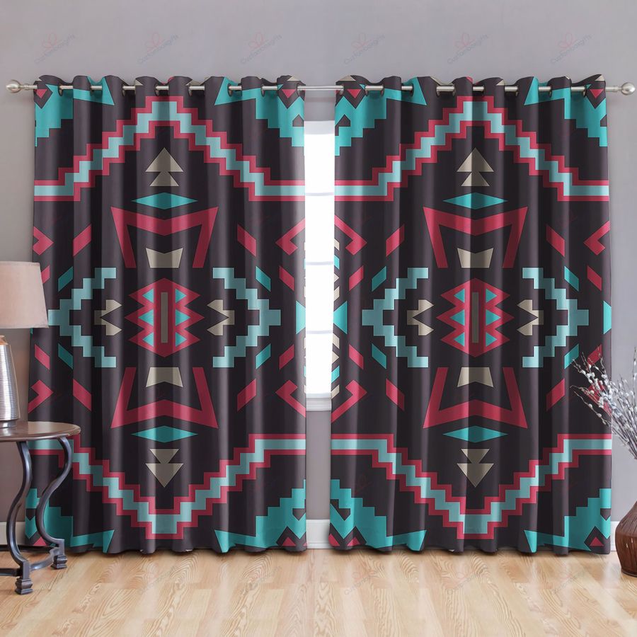 Native American Pattern 3D All Over Printed Window Curtains