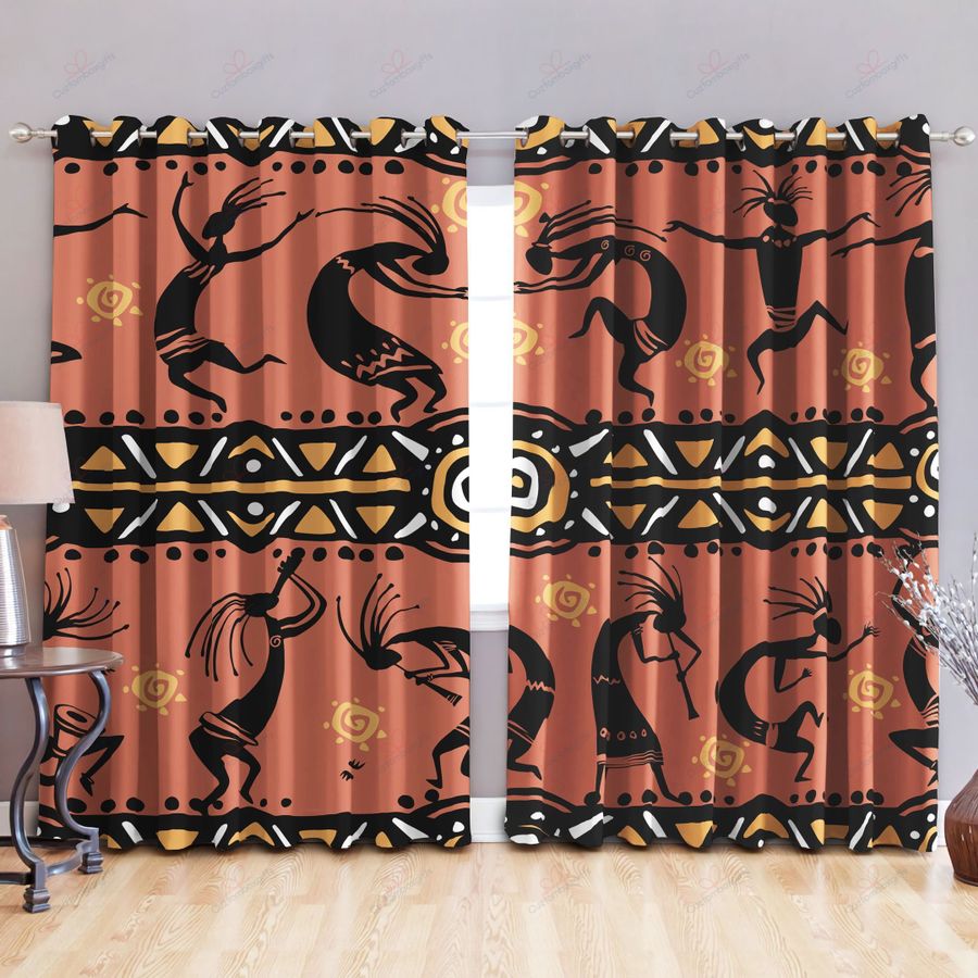 Native American Pattern 3D All Over Printed Window Curtains