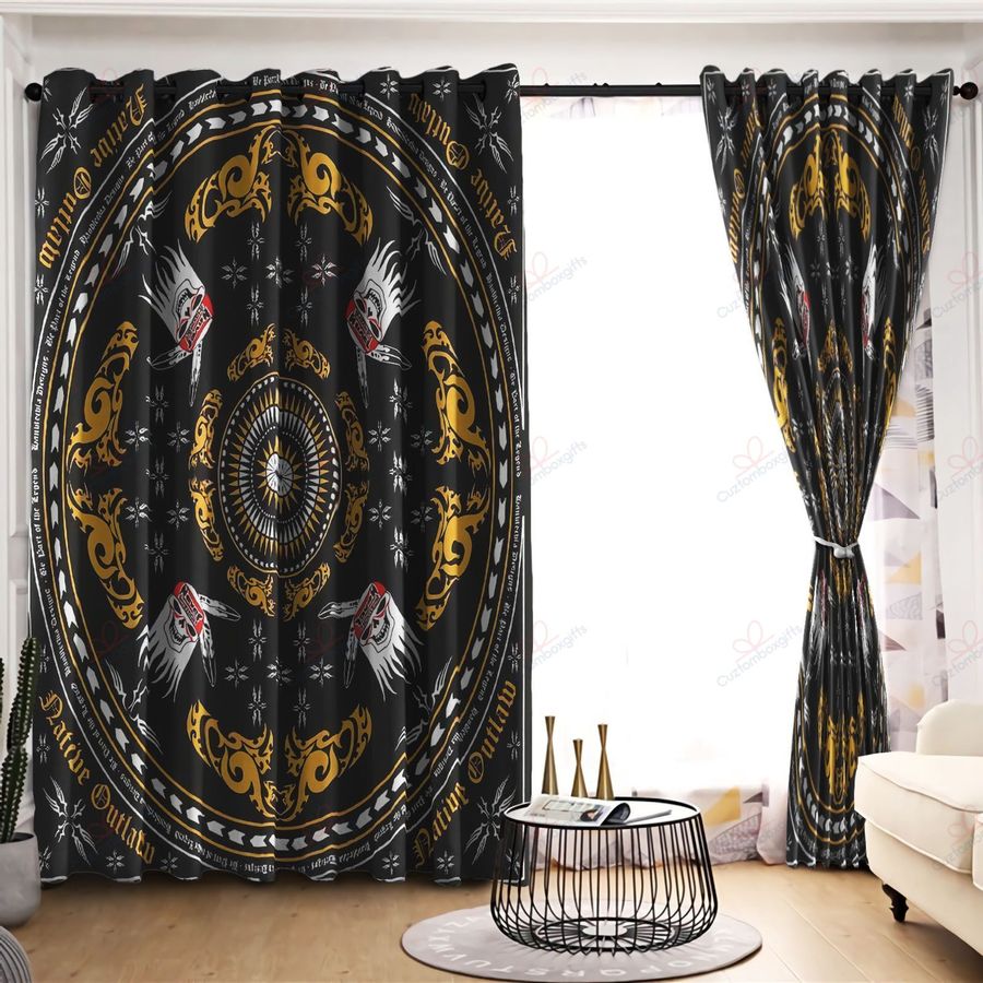 Native American Pattern 3D All Over Printed Window Curtains