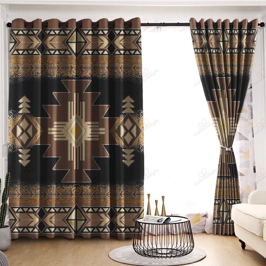 Native American Pattern 3D All Over Printed Window Curtains
