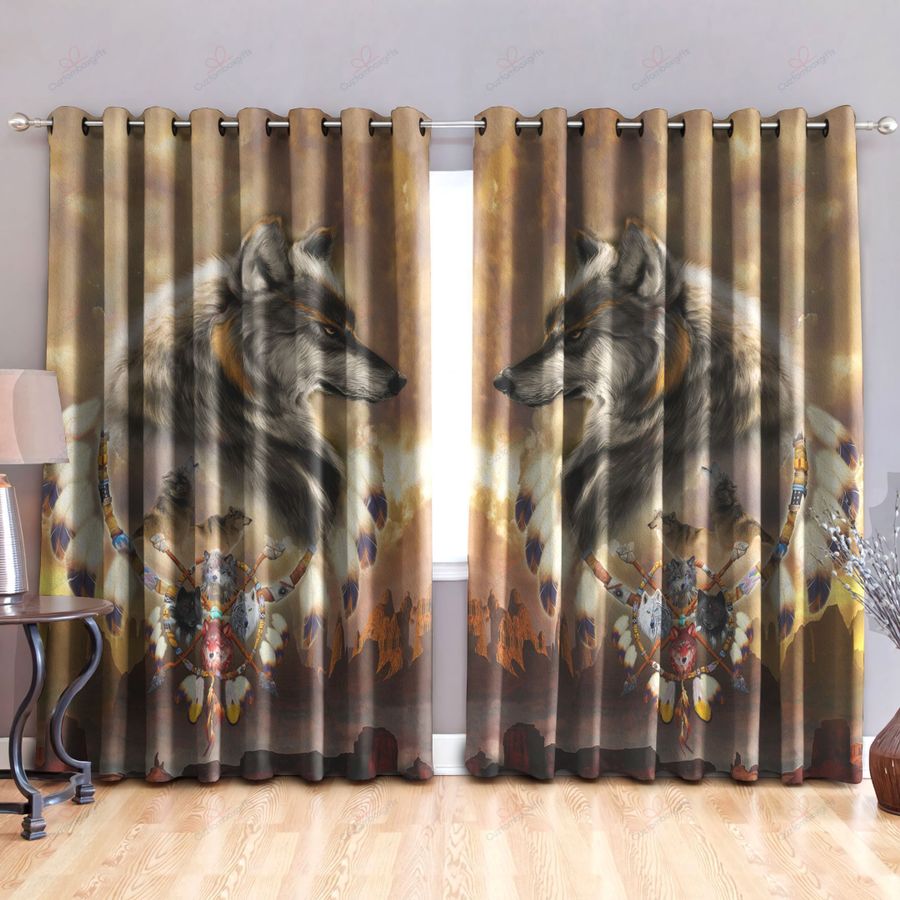 Native American Pattern 3D All Over Printed Window Curtains