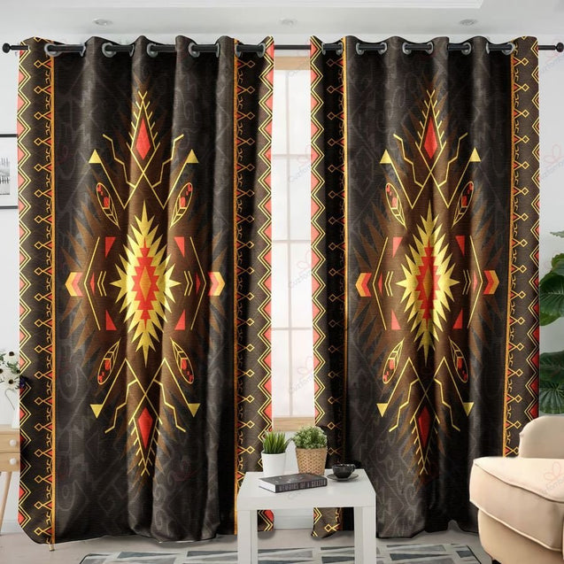 Native American Pattern 3D All Over Printed Window Curtains