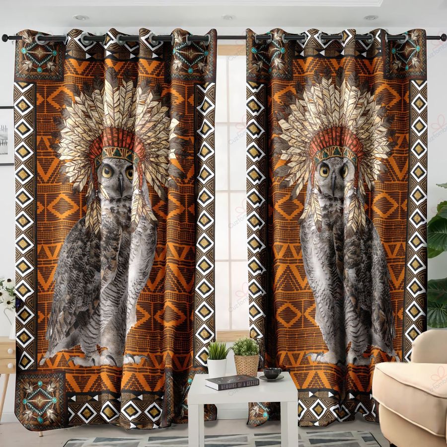 Native American Pattern 3D All Over Printed Window Curtains