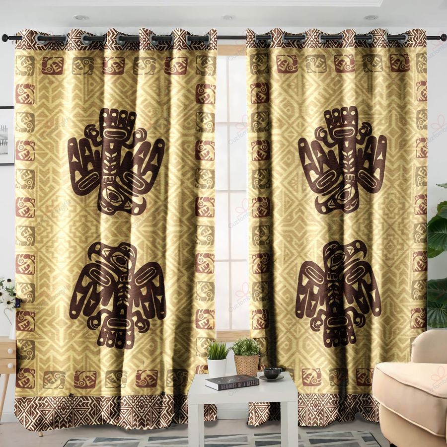 Native American Pattern 3D All Over Printed Window Curtains