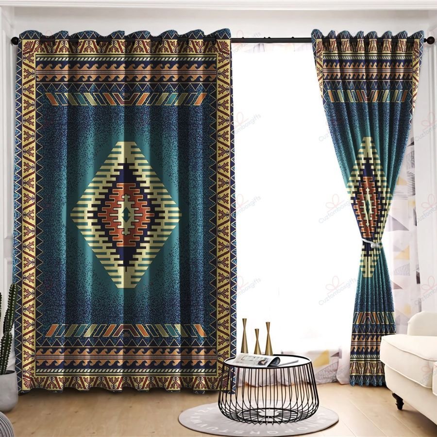 Native American Pattern 3D All Over Printed Window Curtains