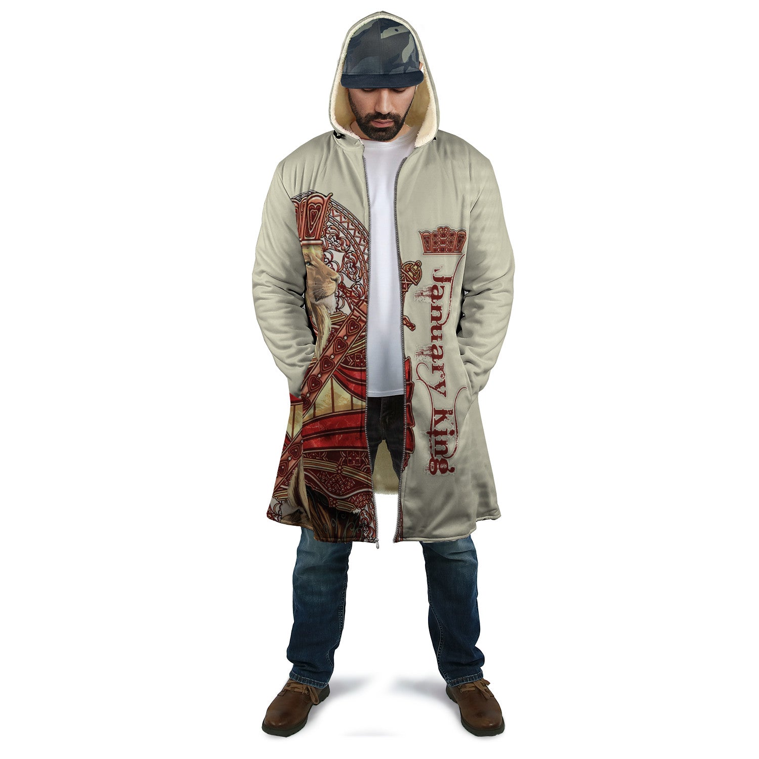 Custom Name January King Lion 3D All Over Printed Unisex Shirts