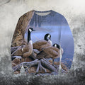 3D All Over Printed Goose Shirts and Shorts-Apparel-HP Arts-Sweatshirt-S-Vibe Cosy™