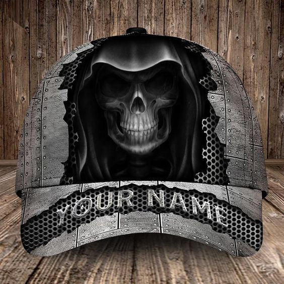 Customized Name Skull Classic Cap