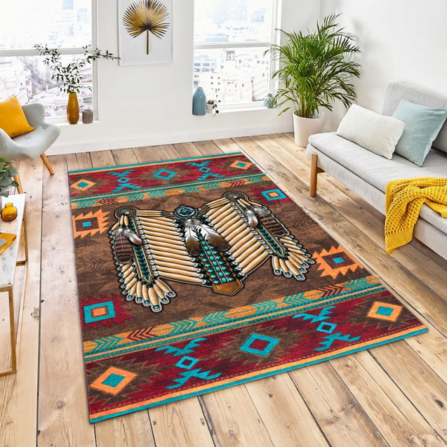 Native American 3D All Over Printed Rug