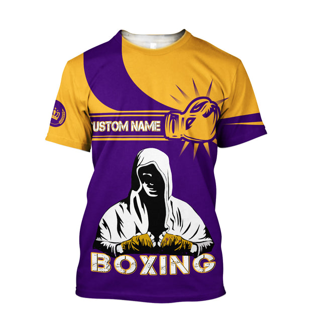 Custom Name Boxing 3D All Over Printed Unisex Shirts