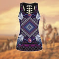 Native American 3D All Over Printed Legging + Hollow Tank