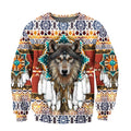 Wolf Native American 3D All Over Printed Unisex Shirts No 12