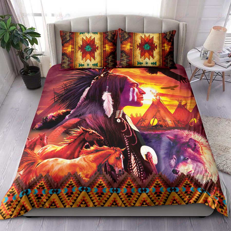 Native American 3D All Over Printed Bedding Set