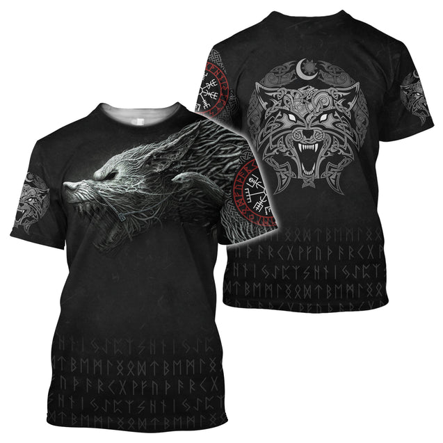 Viking Fenrir 3D All Over Printed Unisex Shirts