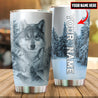 Customize Name Wolf Steel Tumbler